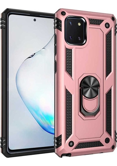 Samsung Uyumlu Galaxy A81 Note 10 Lite Kılıf Zore Vega Kapak Rose Gold
