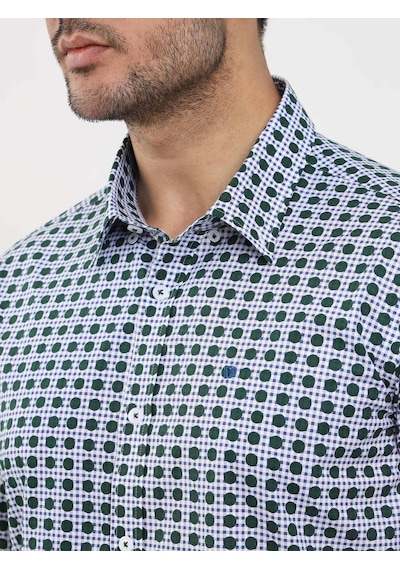 Dufy Yeşil Erkek Slim Fit Puantiyeli Brent Düğmeli Yaka Uzun Kol Gömlek - 104339-yeşil Yeşil Dufy Yeşil Erkek Slim Fit Puantiyeli Brent Düğmeli Yaka Uzun Kol Gömlek - 104339-yeşil Yeşil