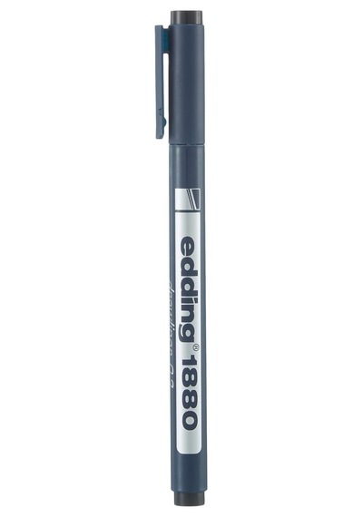 Edding 1880 Teknik Çizim Kalemi - Siyah - 1 Kalem - 0,3 Mm Çizgi Genişliği