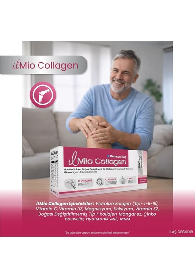 İl Mio Collagen Hidrolize Kolajen, Doğası Değiştirilmemiş Tip Iı Kolajen