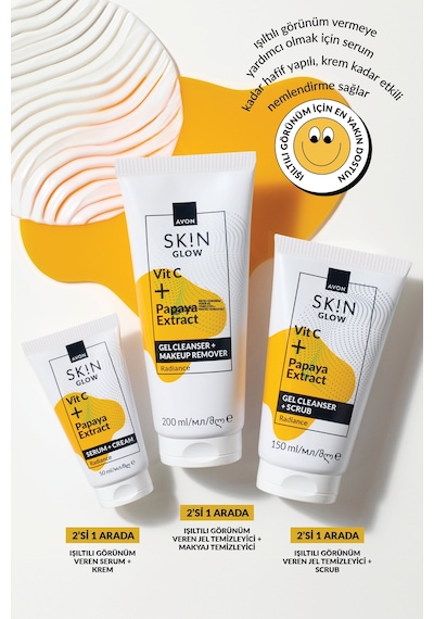Avon Skin Glow Radiance Işıltılı Görünüm Veren Serum + Krem 50 ML