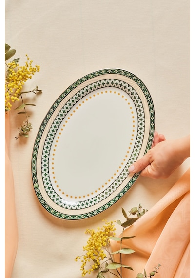 Karaca Melda Kayık Tabak 35 Cm