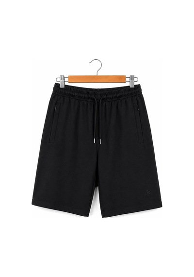 H&c Coolboy Erkek Büyük Beden Battal Şort Fermuarlı Cepli Esnek Günlük Spor Şort 2xl-6xl siyah