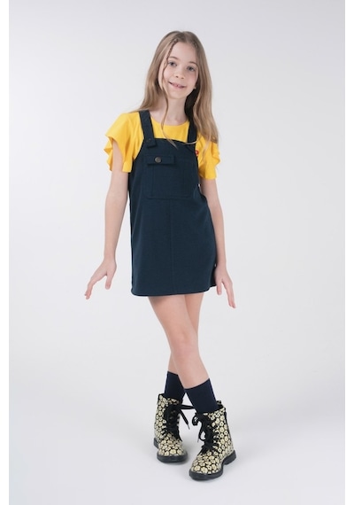 Brz Kids Kız Çocuk Salopet-Lacivert