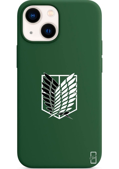 Apple Uyumlu iPhone 13 Yeşil Lansman Kılıf Attack On Titan