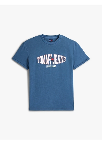 Tommy Hilfiger Tjm Reg La Wavıng Flag Ext Erkek Mavi T-shirt - Dm0dm22520