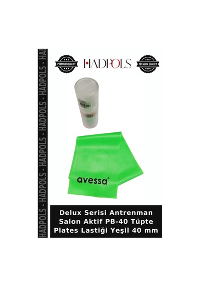 Delux Serisi Antrenman Salon Aktif Pb-40 Tüpte Plates Lastiği Yeşil 40 Mm
