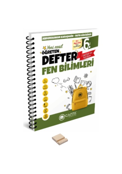 6. Sınıf Fen Bilimleri Öğreten Defter Ve Telefon Standı