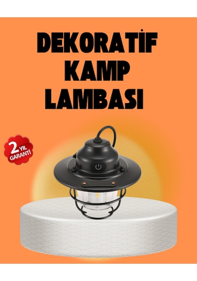 Çam Kozalağı Şekilli Retro Kamp Gece Lambası Renkli