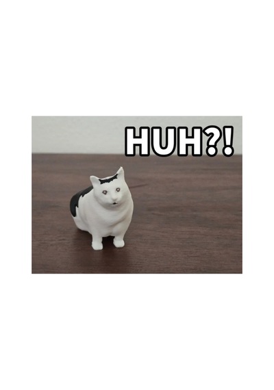 Meşhur İnternet Meme İ Huh Kedi Dekoratif Süs
