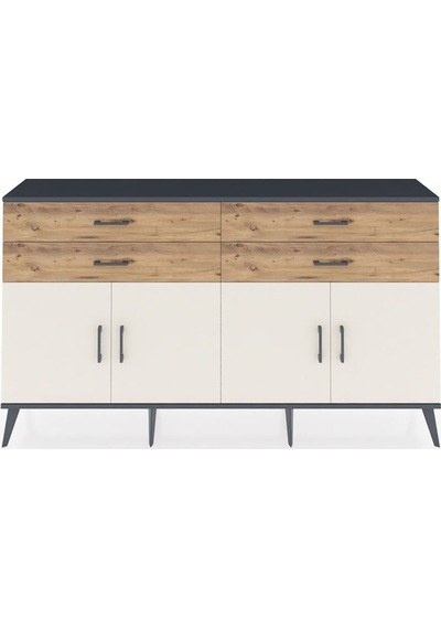 Arges Konsol 2 Raflı 4 Çekmeceli 8 Kapaklı 176x30x99 Antrasit-ayt Antrasit-aytaşı/çam Arges Konsol 2 Raflı 4 Çekmeceli 8 Kapaklı 176x30x99 Antrasit-ayt Antrasit-aytaşı/çam