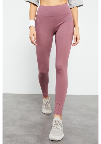 Tommylife Gül Kurusu Yüksek Bel Toparlayıcı Slim Fit Dar Paça Kadın Tayt - 94011 Gülkurusu