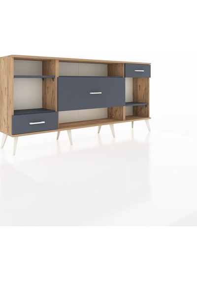 Arges Konsol 4 Raflı 3 Çekmeceli 176x30x83 Çam-antrasit/antrasit Antrasit/antrasit Arges Konsol 4 Raflı 3 Çekmeceli 176x30x83 Çam-antrasit/antrasit Antrasit/antrasit