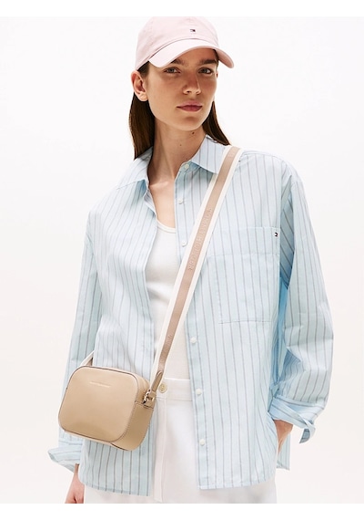 Tommy Hilfiger Kadın Çapraz Çanta Aw0aw17450afe Bej
