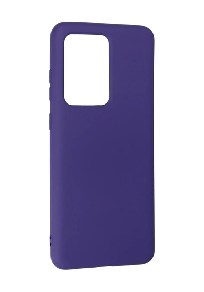 Galaxy Uyumlu S20 Ultra Kılıf Nano İçi Kadife Silikon -  Mor