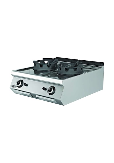 Gazlı Wok Ocağı 2 Brulörlü EMP.PLS.9WK020-LPG