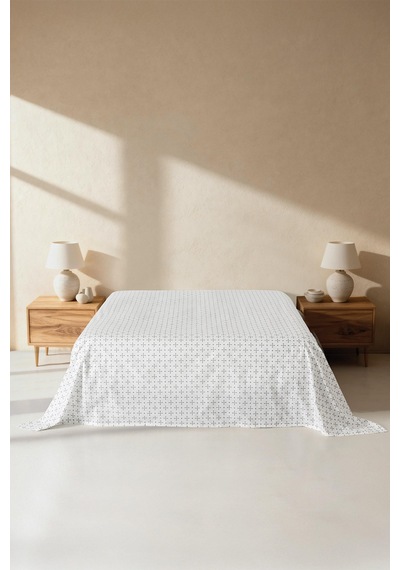 Mix & Match Nova %100 Pamuk Tek Kişilik Düz Çarşaf Beyaz