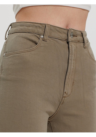 Ltb Dores Yüksek Bel Dar Paça Slım Mom Jean Pantolon 010095139415579 55244 010095139415579_55244 Haki