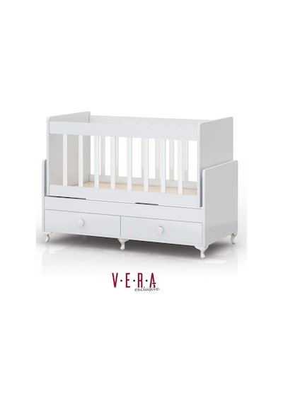 Anne Yanı Sallanır Bebek Beşiği, Mavi Uyku Setli, Yataklı, Çekmeceli 60 X 120 Mavi