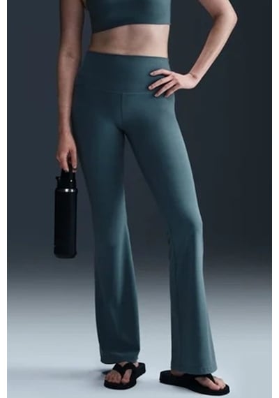 Nike Zenvy Dri-fit Womens Training Pants.soft Kumaş Geniş Paça Kadın Antreman Eşofman Altı Mavi