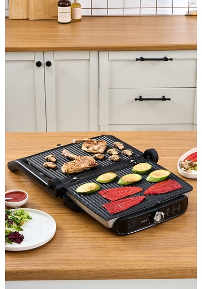 Karaca Gastro Grill Pro 2400 W Izgara ve Tost Makinesi