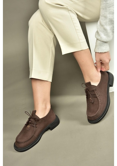 Fox Shoes V944085601 Kahverengi Hakiki Deri Nubuk Bağcıklı Günlük Kadın Ayakkabı Kahverengi Fox Shoes V944085601 Kahverengi Hakiki Deri Nubuk Bağcıklı Günlük Kadın Ayakkabı Kahverengi