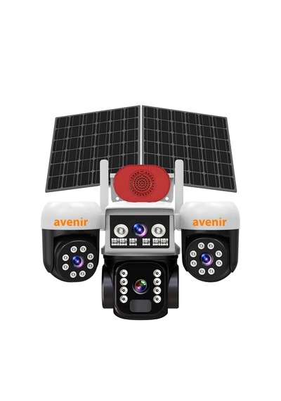 Avenir Av-s464w 3 Kameralı Ptz Li Solar Kamera