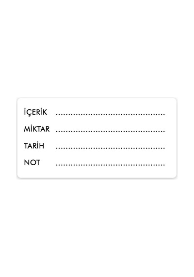 Çok Amaçlı 200'lü Kendinden Yapışkanlı Yazılabilir Etiket