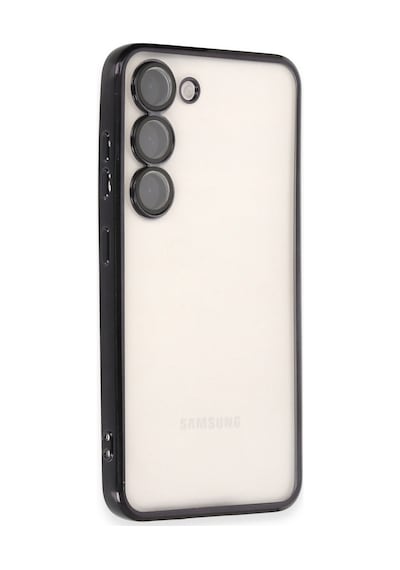 Samsung Galaxy Uyumlu , S24 Kılıf Razer Lensli Silikon - Siyah