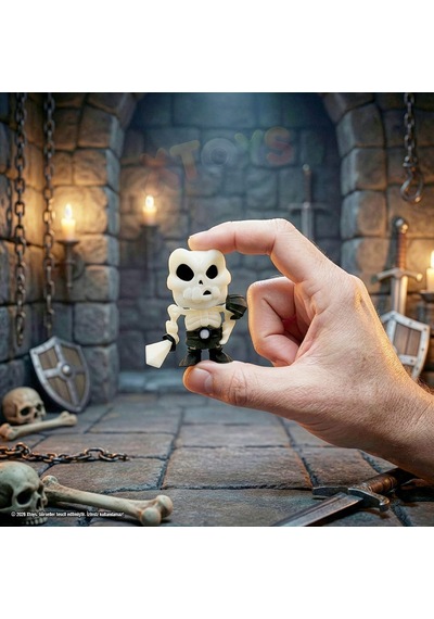 Kılıçlı İskelet Figürü Anahtarlık, Hediyelik Halloween Çanta Aksesuarı Ve Hareketli Oyuncak Bonez Beyaz