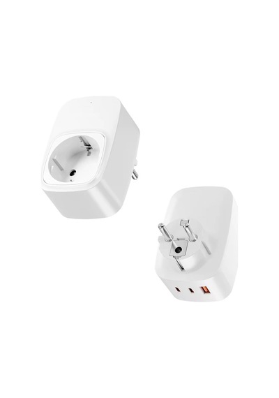 Diğer - Usb Şarj Ve Priz Tekli Priz Usb Ve Type C Şarj Duvar Tipi Priz Çoklayıcı