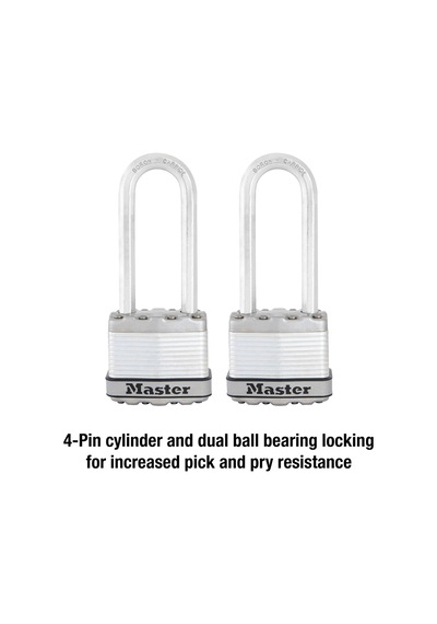 Master Lock M1xtlj Magnum Anahtarlı Ağır Hizmet Tipi Asma Kilit, 2'li Paket Anahtarlı-benzeri