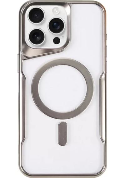 Newface Apple İphone 14 Pro Kılıf Boyi Magsafe Silikon Kapak - Gümüş