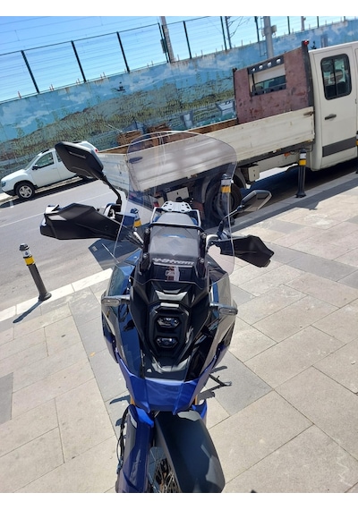 Suzuki Vstrom 800 De Uzun Ön Cam Açık Füme 47cm 4mm Zeus Vstrom800