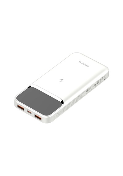Sword 10.000mah Kablosuz Powerbank 22.5w Pd&qc Hızlı Şarj Type-c+usb+wireless Beyaz Sw-wq11 BEYAZ