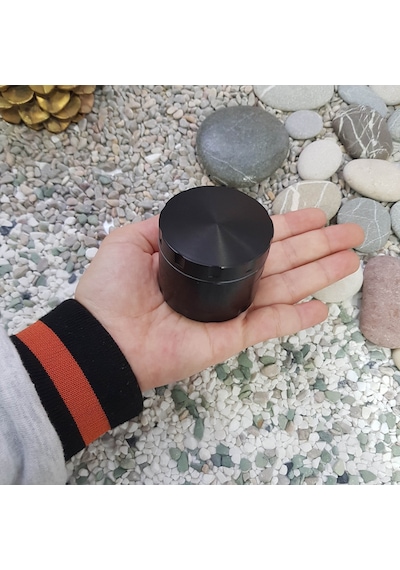 Siyah 55 MM Grinder Alloy Herbal Öğütücüsü Parçalayıcı  Rb85sy
