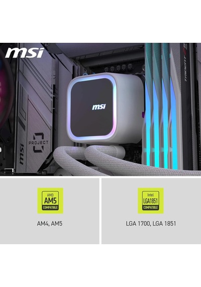 Mag Corelıquıd A13 240 Whıte 240 Mm Argb Sıvı İşlemci Soğutucusu