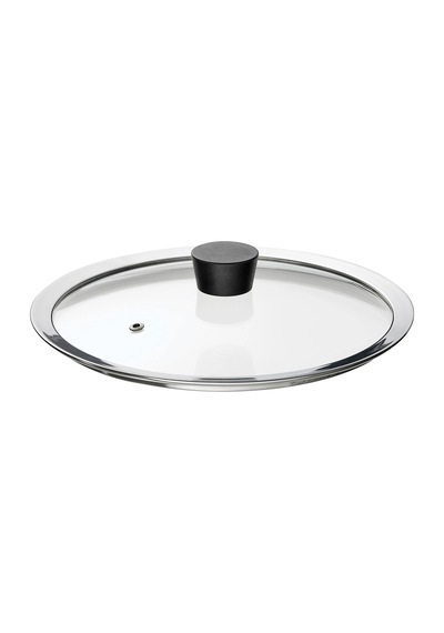Ikea Klockren Cam Tencere Kapağı 25 Cm Krom - Şeffaf 1 Adet Şeffaf - Gri
