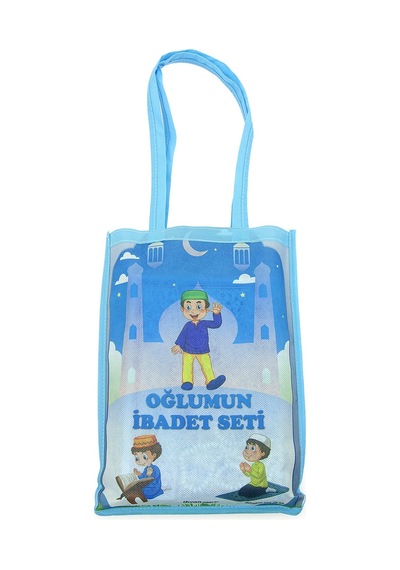 Oğlumun Kuran Ve Seccade İbadet Seti Mavi