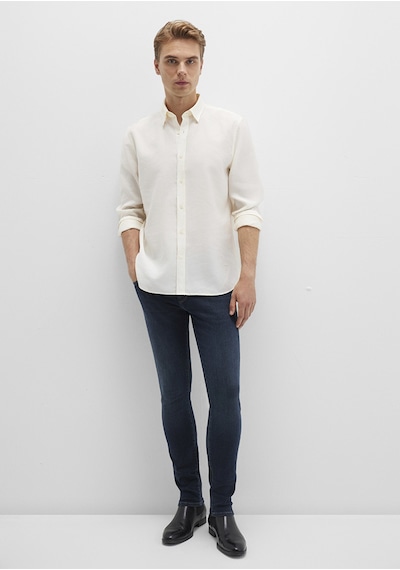 Mavi - Ekru Tencel Tm Liyosel Gömlek 0211659-70057 Ekru