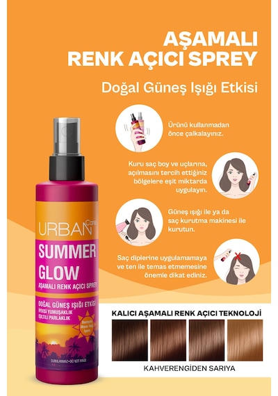 Summer Glow Aşamalı Renk Açıcı Sprey Set 2x150ml-vegan