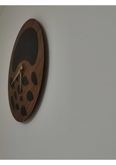 Nova Model Duvar Saati 50 X 50 Cm - Duvar Dekorasyon Ürünleri Ceviz Siyah