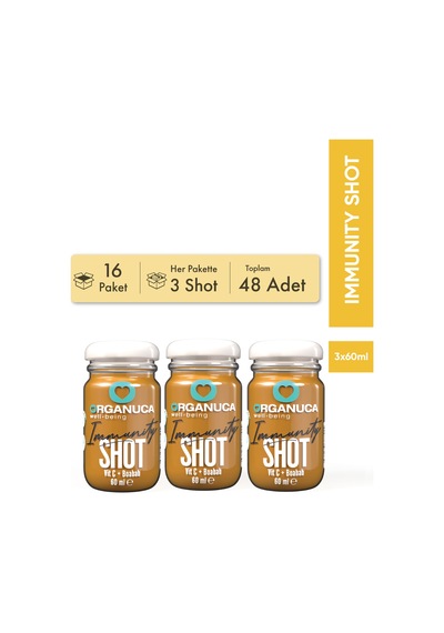 Avantajlı 16 Paket 3 Lü Immunıty Shot 60 Ml- 48 Adet