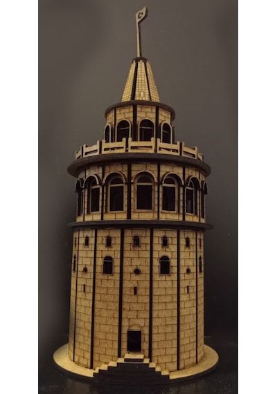 TLR hobi Galata Kulesi Ahşap Maket