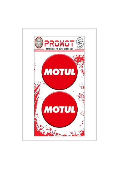 Damla Logo Sticker Motul Kabartmalı 5x5cm 02 Nötr