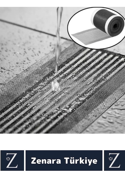Suya Dayanıklı 0.55 Mm Delikli Sineklik Tamir Kiti Gider Süzgeci Saç Kıl Ayırıcı 12 Cm X 4 Metre
