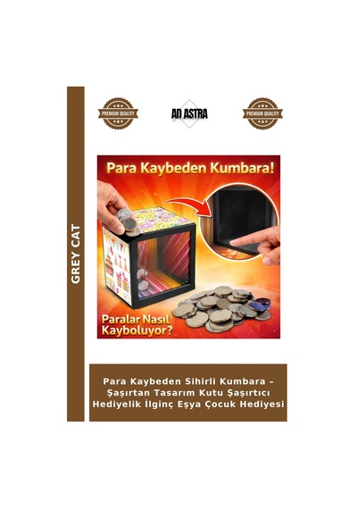 Para Kaybeden Sihirli Kumbara Şaşırtan Tasarım Kutu Şaşırtıcı Hediyelik İlginç Eşya Çocuk Hediyesi