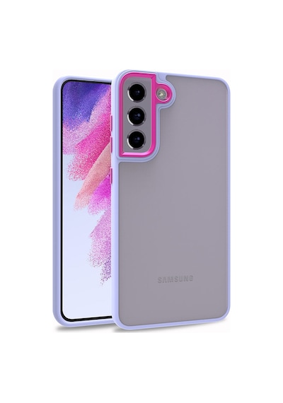 Zore Galaxy S21 Fe Uyumlu Ogaa Flora Kılıf-lila