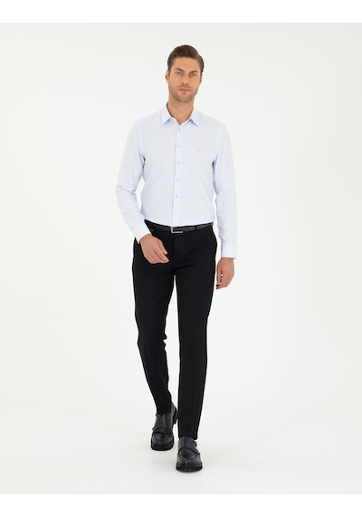 Pierre Cardin Erkek Açık Mavi Gömlek Desenli 50294742-vr003 Açık Mavi