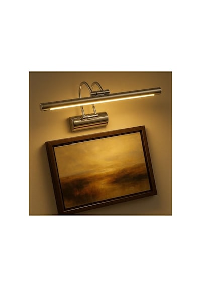 6w Krom Kasa Led Duvar Aplik 3200k Gün Işığı Açık Gri